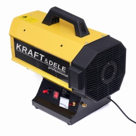 Aerotermă pe gaz LPG KraftDele KD11735 45 kW cu reductor și furtun, pentru încălzire rapidă în atelier, garaj și șantier - Img 5