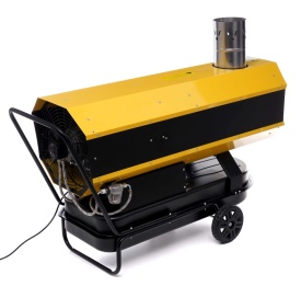 Aerotermă pe motorină KraftDele 65 kW cu termostat digital și evacuare fum, model KD11717 - Img 3