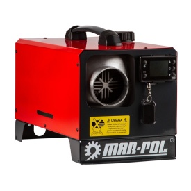 Aerotermă pe motorină Mar-Pol M80951, 12 kW, cameră de ardere închisă, alimentare 230V/12V, cu telecomandă