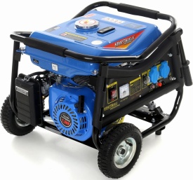 Agregat de curent monofazat KraftDele KD142, 3000 W, 230 V și 12 V, motor 4 timpi, cu roți transport - Img 8