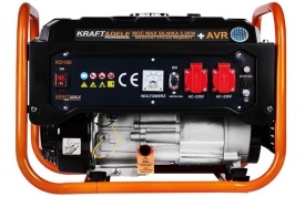 Agregat de curent monofazat KraftDele KD160, 3500W, 230V/12V, pornire manuală, rezervor 15L - Img 5