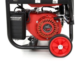 Agregat de curent pe benzină KraftDele KD138, 3000W, 230V/12V, monofazat, cu roți transport și mâner pliabil - Img 9