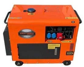 Agregat diesel trifazat KraftDele KD121, 7000W putere continuă, 230V/400V/12V, AVR și ATS, pornire electrică și manuală - Img 5