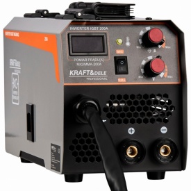 Aparat de sudură invertor MIG/MMA 200A KraftDele KD1788, 2 în 1, compact, pentru oțel și inox - Img 4