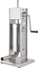Aparat manual de umplut cârnați KraftDele KD4132, capacitate 5 kg, 4 pâlnii, inox, pentru preparate de casă și mezeluri