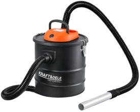 Aspirator pentru cenușă KraftDele KD5179, 20L, 1200W, cu filtru HEPA și capăt metalic pentru șemineu, sobă și grătar