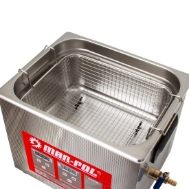 Baie ultrasonică Mar-Pol 10L M90076 pentru curățare precisă a pieselor, componentelor și obiectelor cu forme dificile - Img 6