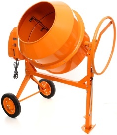 Betonieră electrică KraftDele KD493, 230 L, 1350 W, 230V, cu roți de transport și cuvă din oțel pentru beton, mortar și tencuieli