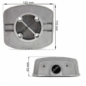Capac cilindru compresor in "V" 65mm 50/100 l B-AC0131 - Img 1
