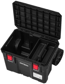 Cărucior modular pentru scule 3 cutii KraftDele KD1077 – organizator mobil cu roți și mâner telescopic - Img 8