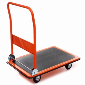 Cărucior platformă de transport KraftDele KD3090, capacitate 300 kg, mâner rabatabil, pentru depozit, atelier și livrări - Img 3