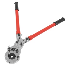 Cleste hidraulic manual pentru sertizare tevi PEX tip U 16-32 mm, cap rotativ 360°, manere telescopice, MaxRom - Img 6