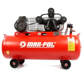 Compresor 100L W3 MAR-POL M88416 – 3 pistoane în V, 3kW, debit 360 l/min, 8 bar, monofazic 230V, motor inducție - Img 3