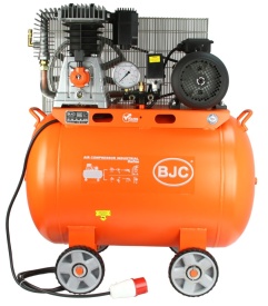 Compresor aer 200L 4kW BJC B88030 – debit 600 l/min, 10 bar, compresor profesional trifazic cu transmisie pe curea - Img 5