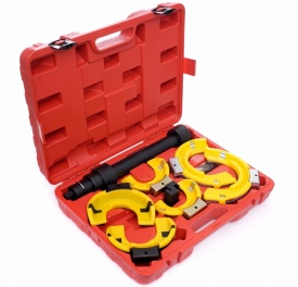 Compresor arcuri suspensie KraftDele KD10528, extractor profesional cu 3 capete de lucru, pentru arcuri 65-212 mm - Img 3
