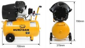 Compresor de aer 50L, 2T, debit 530 l/min, pentru atelier – XM88002 - Img 9