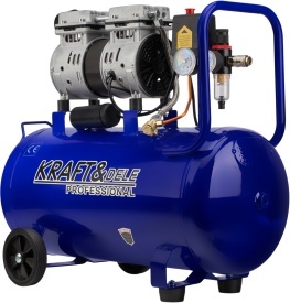 Compresor de aer fără ulei KraftDele KD4048, rezervor 50L, 1500W, debit până la 290 l/min, 8 bar, pentru atelier și garaj