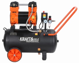 Compresor Fără Ulei 50L 2200W 295L/min 10 Bar – Performanță Profesională Heavy Duty | KraftDele KD1393 - Img 3