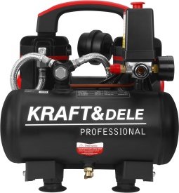 Compresor fără ulei KraftDele KD4069, 950W, rezervor 5L, 8 bar, 125 l/min, cu manometru și presostat - Img 3
