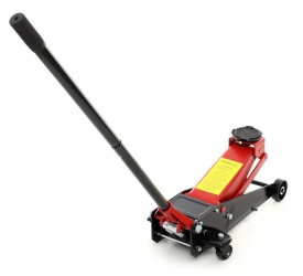 Cric auto hidraulic tip crocodil KraftDele KD396, 4T, ridicare 140-500 mm, cu roți metalice și mâner pliabil