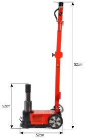 Cric hidraulic pneumatic 30/15T BJC M80391 – cric profesional pentru camioane și utilaje - Img 6