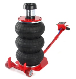 Cric pneumatic tip pernă Mar-Pol 3.5T cu adaptor înalt, 3 burdufuri, ridicare până la 51 cm pentru atelier și vulcanizare - Img 6