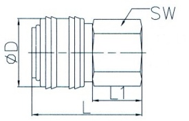 Cupla rapida aer, alama, filet interior 1/2" ADLER MA3023.3 – Kraft&Dele