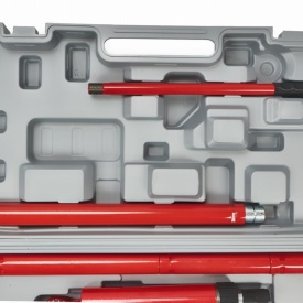 Depărtător hidraulic 10T KraftDele KD327 cu pompă separată, extensii și accesorii, pentru tinichigerie și service auto - Img 6