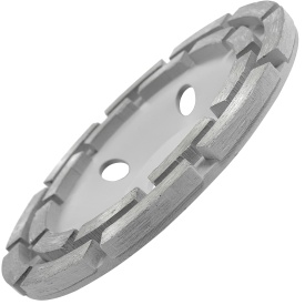 Disc diamantat tip cupă segmentat VERKE 125 mm pentru șlefuirea betonului, pietrei, cărămizii și suprafețelor minerale - Img 5