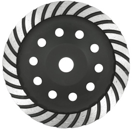 Disc diamantat turbo VERKE 180 mm pentru șlefuirea betonului, pietrei, cărămizii și suprafețelor dure - Img 2