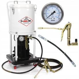 Dispozitiv de gresare electric 20L M78065 – presiune 30-40 MPa, debit 0.5 L/min, pompă profesională 230V pentru ungere sub presiune