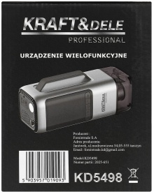 Dispozitiv multifuncțional auto KraftDele KD5498 cu aspirator, jump starter, pompă, suflantă, lanternă LED și powerbank - Img 11