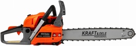 Drujbă pe benzină KraftDele KD10613, 5,9 CP, cu lame de 16 și 18 inch, set complet pentru tăiere lemn și lucrări intense - Img 7