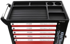 Dulap mobil cu scule 263 piese KraftDele KD362 – cărucior atelier cu 6 sertare și dulap lateral - Img 3
