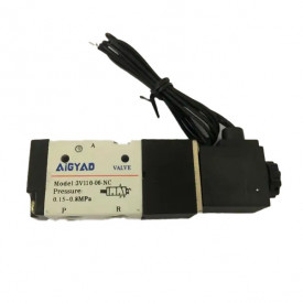 Electrovalva pneumatica 3 cai (o intrare si 2 iesiri) pentru control aer/lichide filet 1/8" NC (Normal-Inchis)12-380V 3V110-06 CH160 - Img 2