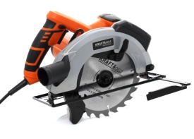 Fierăstrău circular manual KraftDele KD1523, 1850W, disc 185 mm, laser de ghidaj, tăiere 62 mm, înclinare 45°