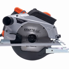 Fierăstrău circular manual KraftDele KD1713, 2800W, disc 190 mm, laser de ghidare, tăiere până la 67 mm - Img 4
