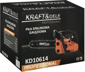 Fierăstrău cu lanț pe benzină pentru crengi KraftDele KD10614, motor 52 cm³, 3,9 CP, lamă 25 cm - Img 8