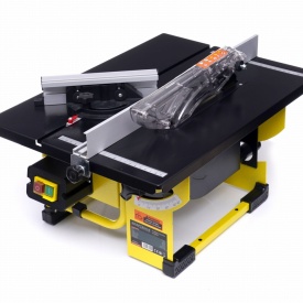 Fierăstrău de masă KraftDele KD5291, 2000W, disc 200 mm, înclinare 0-45°, pentru lemn, PAL, placaj și plastic