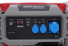 Generator curent monofazat KraftDele KD634, 6000 W nominal / 6400 W maxim, 230V, pornire manuală și electrică - Img 8