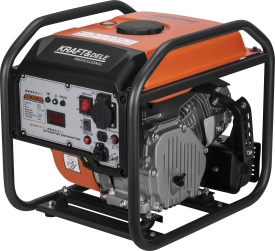Generator de curent inverter KraftDele KD3238, 4 kW, 230/120/110 V, benzină, sinus pur, mod ECO
