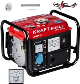 Generator electric monofazat KraftDele KD109, 1200W, 230V + 12V, portabil, pentru casă, teren, camping și lucrări în zone fără curent - Img 9