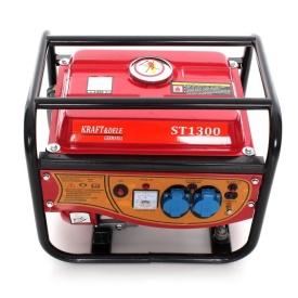 Generator electric monofazat pe benzină KraftDele KD110, 1500W, 230V + 12V, cu voltmetru și pornire mecanică - Img 9
