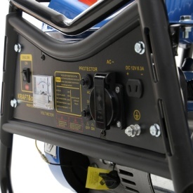Generator electric monofazat pe benzină KraftDele KD140, 1500W, 230V și 12V, cu voltmetru, motor 4 timpi - Img 4