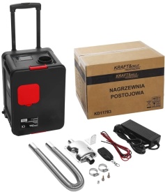 Incalzitor parcare pe ulei/motorina 9 kW 12/24/230V LCD Telecomanda MXK11783 - Img 4