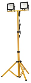 Lampă de lucru LED dublă pe stativ telescopic KraftDele KD3692, 16000 lm, 2x100W, IP65, lumină rece pentru atelier și șantier - Img 3