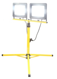 Lampă de lucru LED Mar-Pol 2x100W 230V cu stativ telescopic dublu, IP65, lumină 4000K pentru șantier, atelier și exterior - Img 7