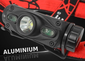 Lanternă frontală LED din aluminiu 1000 lm, acumulator 2000 mAh, MaxRom Premium, pentru lucru, service și intervenții - Img 4