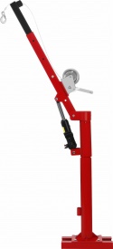 Macara hidraulică de atelier cu troliu KraftDele KD12687, braț telescopic, rotire 360°, capacitate maximă 450 kg - Img 7