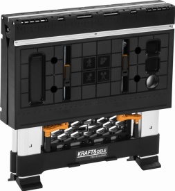 Masă de lucru multifuncțională pliabilă 350 kg KraftDele KD11870 – banc de lucru / suport tăiere 82×63 cm - Img 11